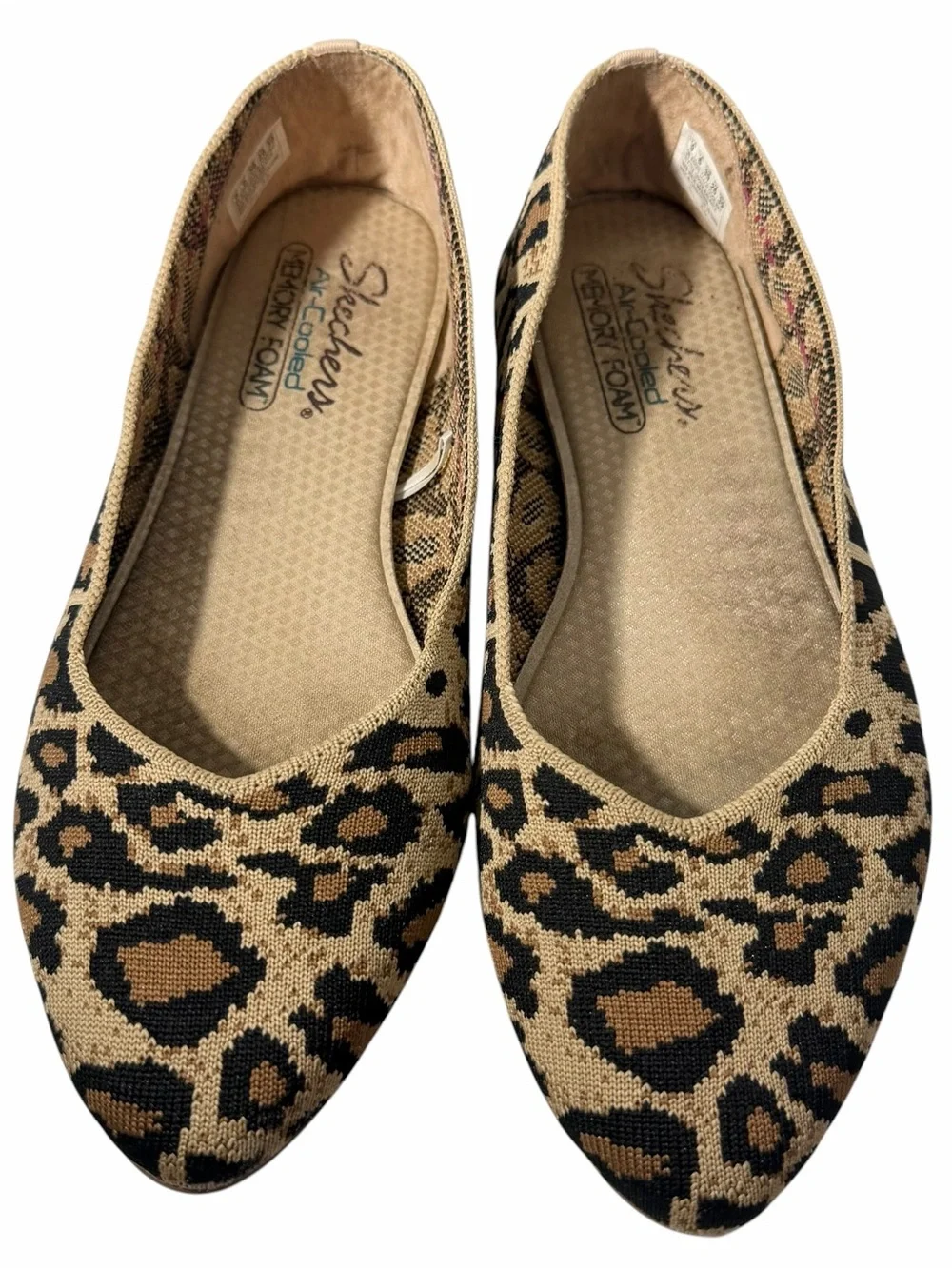Skechers Flats 9 Cole Claw Animal Print Canvas Loafer